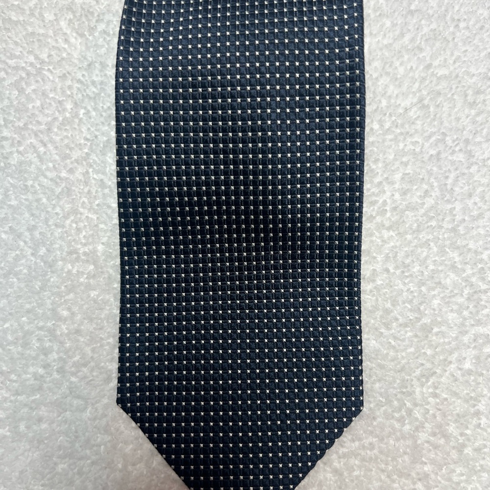 Patrick James Classic Black and White Checkered Tie
